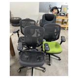 (4) ROLLING OFFICE CHAIRS