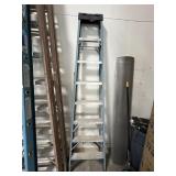 WERNER 8ft FIBERGLASS STEP LADDER
