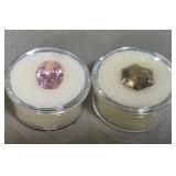 Pink CZ & Hex Quartz Gemstones