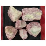(6) Argentine Rhodochrosite Mineral Specimens