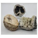 Apophyllite, Quartz & Las Choyas Coconut Geodes