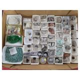 Geode, Rock & Mineral Assortment in tray