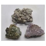 Crandallite, Amethyst & Peridotite