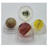 4pc Sphere Glass Marbles