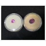 Two Pink Tourmaline Gemstones