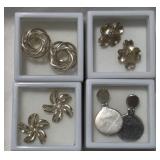 4prs of 925 Earrings