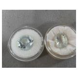 14mm Glass Stone & 6.5CT Fluorite Gemstone