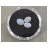 3 Opal Cabochon Gemstones