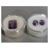 7.5CT Amethyst & 7x10 Amethyst Gemstones