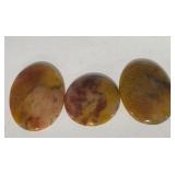 3pc Paint Rock Agate Polished Slices