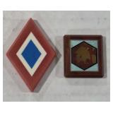 Geometric Tile Art Inlay - set of 2