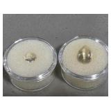 Two Golden Beryl Gemstones