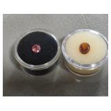 Two Pink Tourmaline Gemstones