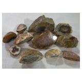 Agate Nuggets Polished Side & Raw Side