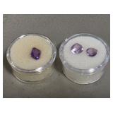 3 Amethyst Purple Gemstones