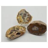 Geode Rocks - set of 3