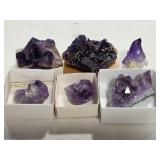 (6) Amethyst Geodes