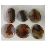 6pc Mex & kY Agate Polished