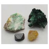 Emerald Crystal Matrix & Magetite Crystal +