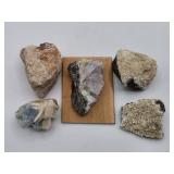 Stilbite, Apophyllite & Amethyst Quartz  +