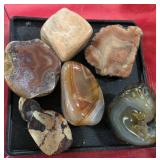 (6) Polished Montana Agates