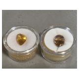 4.17CT Citrine & 6.49CT Citrine Gemstones
