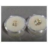 Two Golden Beryl Gemstones