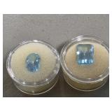 9x13 Blue Topaz & 10.31CT Blue Topaz