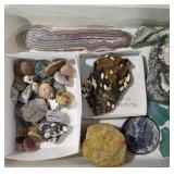 Lace Agate, Petrified Peanut, Sodalite +