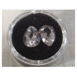Two Topaz 9x12MM Gemstones