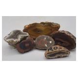 6pc Collection of Agate Halves
