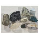 Marcasite, Tourmaline, Morenosite, Chrysocolla +