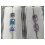 5.10MM Amethyst Gemstones  & Tourmaline Gemstones