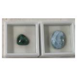 Green Chrysocolla & Blue LarImar Stones