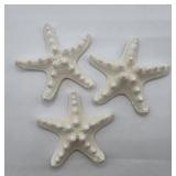 3pc Knobby White Starfish