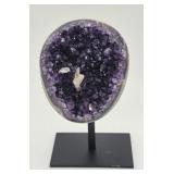 Amethyst Geode Crystal on stand