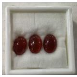 Carnelian Polished Gems (3)