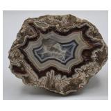 Crystalline Center Agate Half
