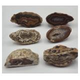 6pc Mini Geode Halves Collection