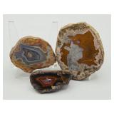 Agate Geodes - set of 3