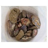 5gal Bucket Half Full of Raw Rocks