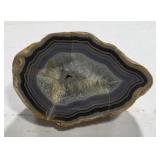 Chalcedony Blue Crystallized Geode
