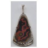 Rare KY Agate Polished Pendant