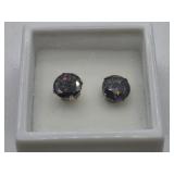 925 Mystic Topaz Stud Earrings