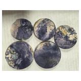 Tiffany Stone Circle Cut Slices
