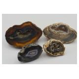 4pc Collection of Geode Halves