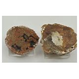 Crazy Banded KY Agate Geodes on stands