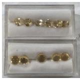 Yellow Citrine or Yellow Sapphire Gemstones