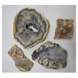 Smokey Quartz & Agate Slices