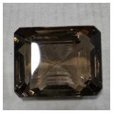Beveled Smokey Quartz Gemstone